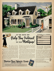 1937 Dutch Boy Lead Paint Ad (click for full view)