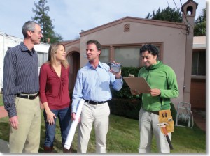 Homeowners with Contractor & Foreman